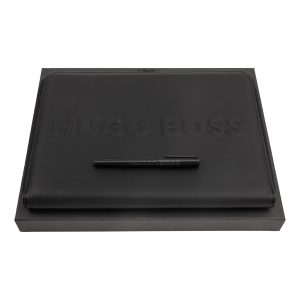 Zestaw upominkowy HUGO BOSS pióro wieczne i teczka A4 - HSH2092A + HTA209A P091443P PM-HPAP209A