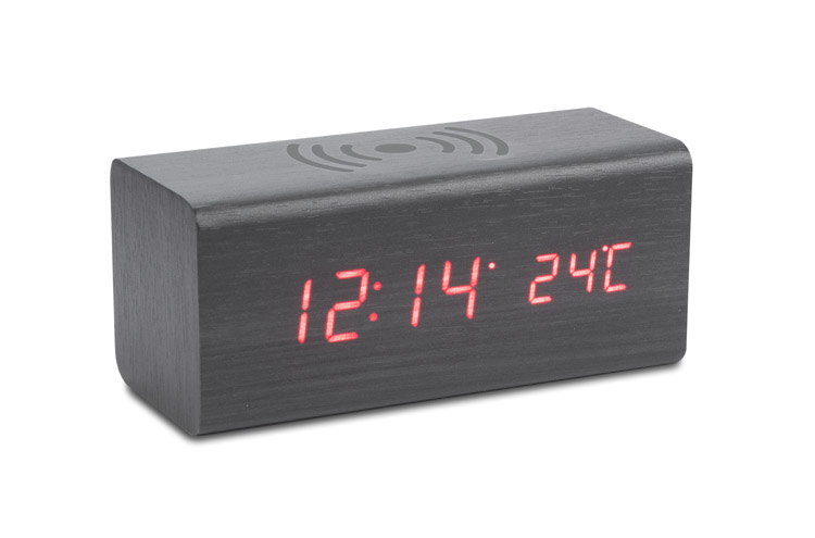 Zegar na biurko z ładowarką indukcyjną CORNELL P001658A AS-03087-02