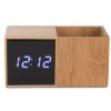 Zegar z przybornikiem na biurko BAMBOO P001661A