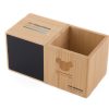 Zegar z przybornikiem na biurko BAMBOO P001661A