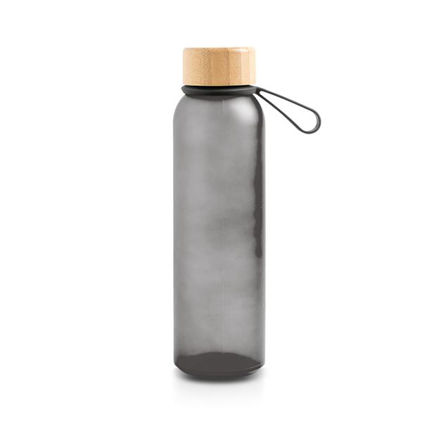 Butelka ze szkła matowego o pojemności 500 ml, z silikonowym uchwytem / Atlântida P108829P PM-IP370719-W