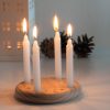 Mały drewniany wieniec adwentowy 4-CHRISTMAS. P108756I