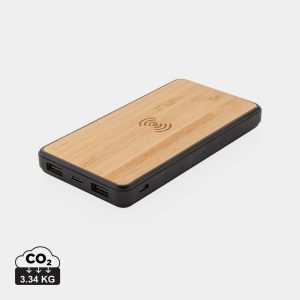 Bezprzewodowy power bank 8000 mAh, ładowarka bezprzewodowa 5W, RABS P045392X AX-P322.389