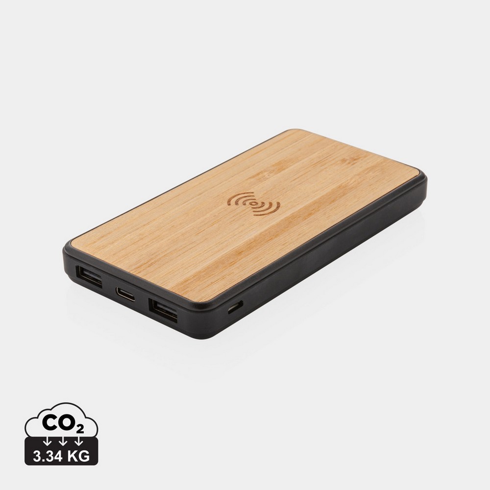 Bezprzewodowy power bank 8000 mAh, ładowarka bezprzewodowa 5W, RABS P045392X AX-P322.389