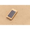 Bambusowy power bank 10000 mAh, ładowarka słoneczna P051868X
