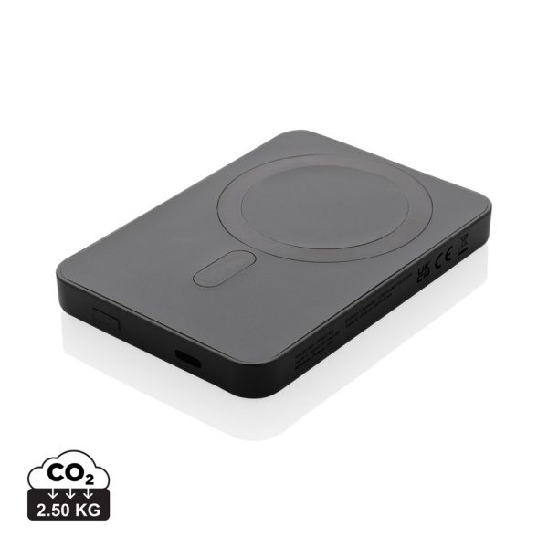 Magnetyczny bezprzewodowy power bank 5000 mAh Magnetix P054747X czarny