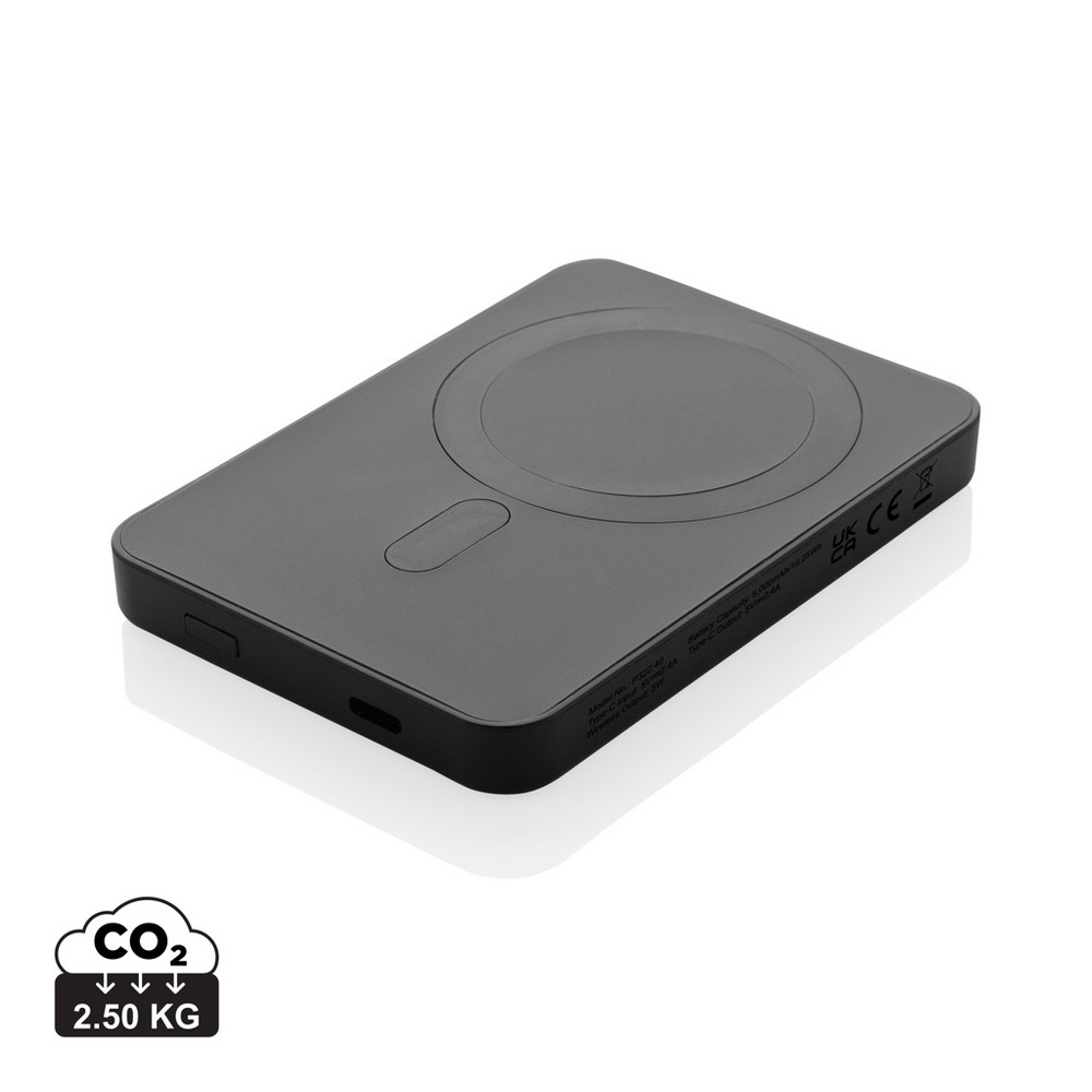 Magnetyczny bezprzewodowy power bank 5000 mAh Magnetix P054747X AX-P322.40-W