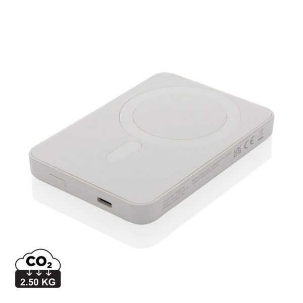 Magnetyczny bezprzewodowy power bank 5000 mAh Magnetix P054747X biały