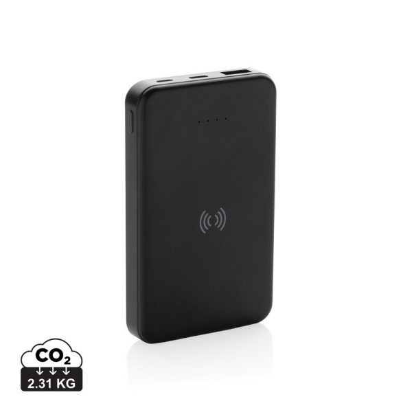 Power bank 5000 mAh, ładowarka bezprzewodowa 5W P051632X czarny
