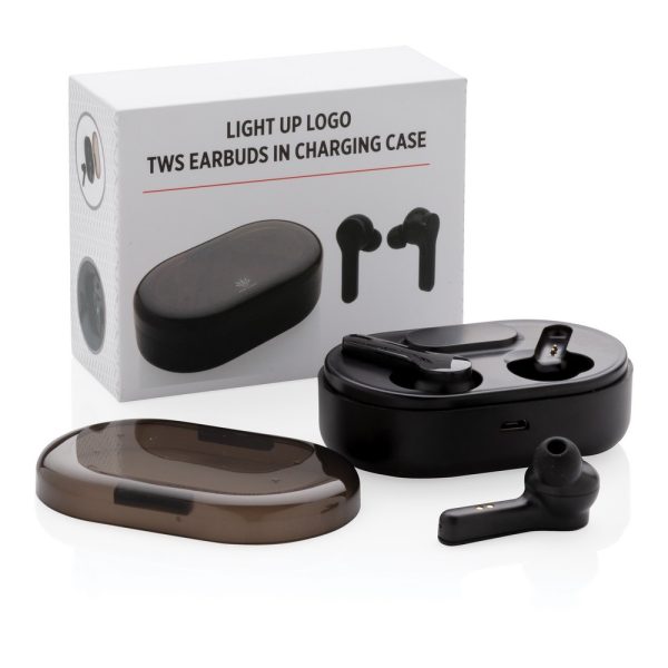 Bezprzewodowe słuchawki douszne TWS Light Up Logo P009633X