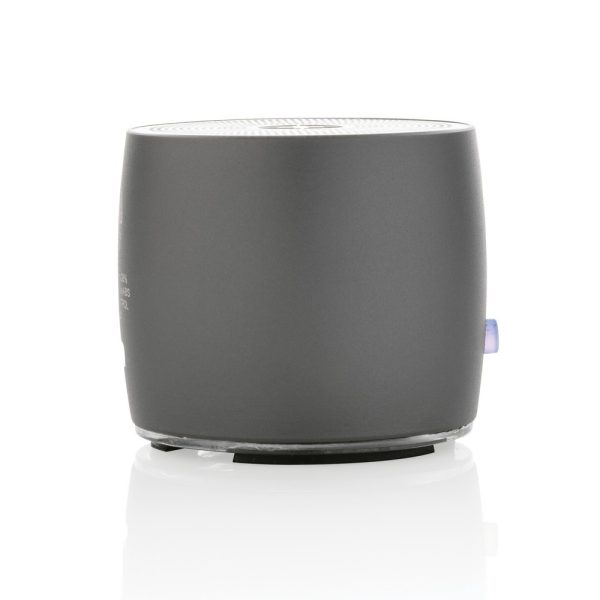 Basowy głośnik bezprzewodowy 3W Swiss Peak, aluminium z recyklingu P050255X
