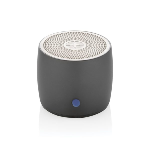Basowy głośnik bezprzewodowy 3W Swiss Peak, aluminium z recyklingu P050255X