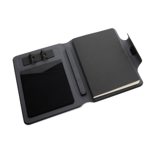 Teczka konferencyjna, notatnik A5, ładowarka bezprzewodowa, power bank 8000 mAh P010418X