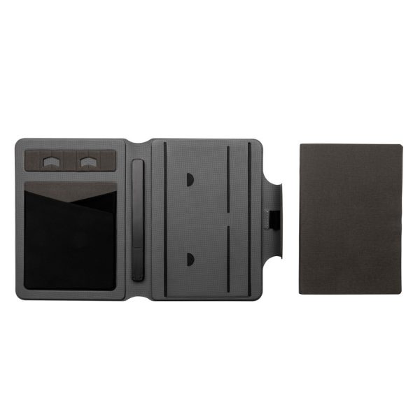 Teczka konferencyjna, notatnik A5, ładowarka bezprzewodowa, power bank 8000 mAh P010418X