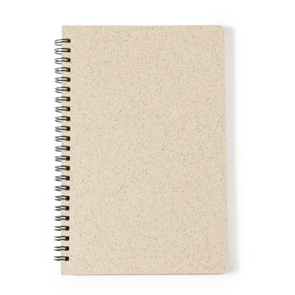 Notatnik ok. A5 ze słomy pszenicznej P043755X neutralny