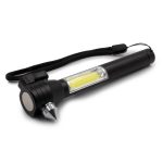Latarka bezpieczeństwa 1 LED COB, przecinak do pasów, młotek bezpieczeństwa | Flint P045914X