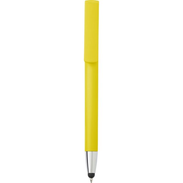 Długopis, touch pen, stojak na telefon P007807X żółty
