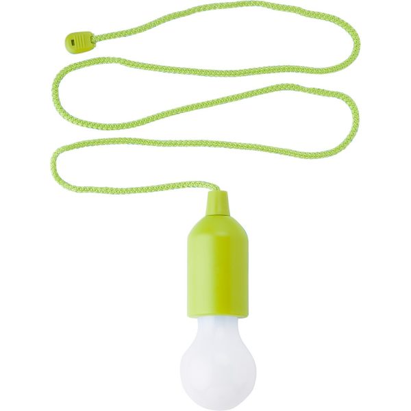 Wisząca lampka 1W LED "żarówka" P007594X jasnozielony