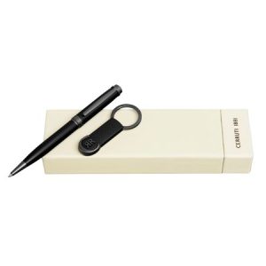 Zestaw upominkowy Cerruti 1881 brelok i długopis NAK515A + NSW5154A P109096P PM-NPBK515A