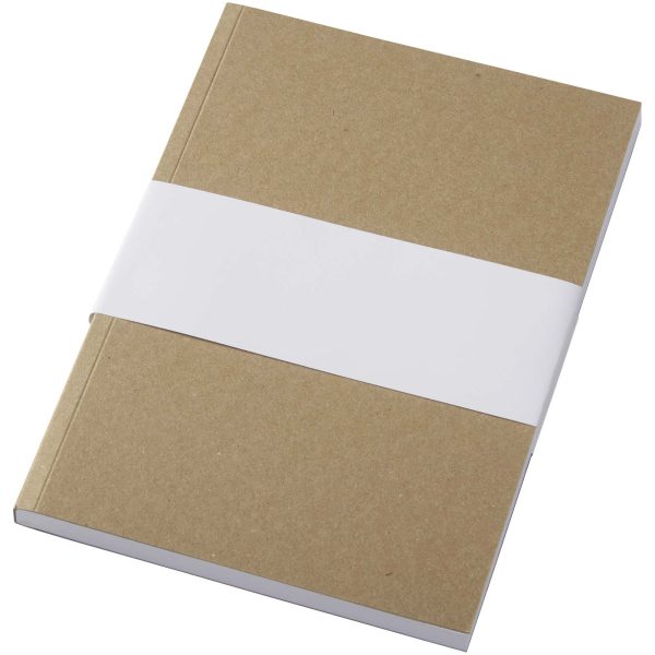 Notatnik A5 Novella Austen z miękką okładką z materiału z recyklingu, papier pakowy — 100 kartek P109956C