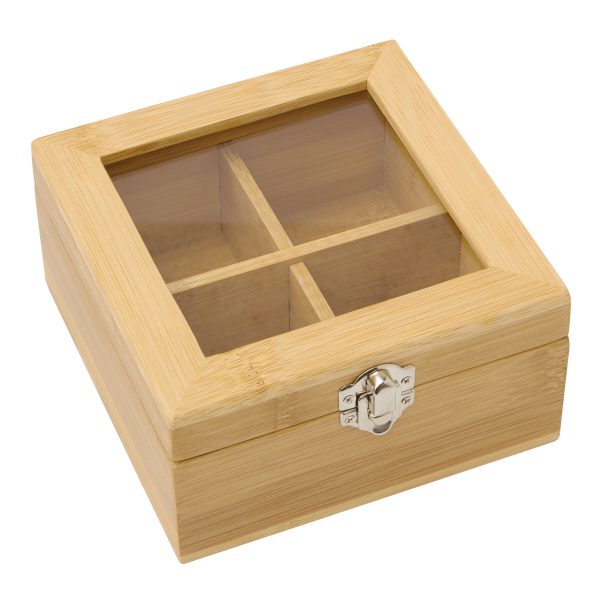 Pojemnik na herbatę ASSORTMENT z 4 oddzielnymi przegródkami. P106591I