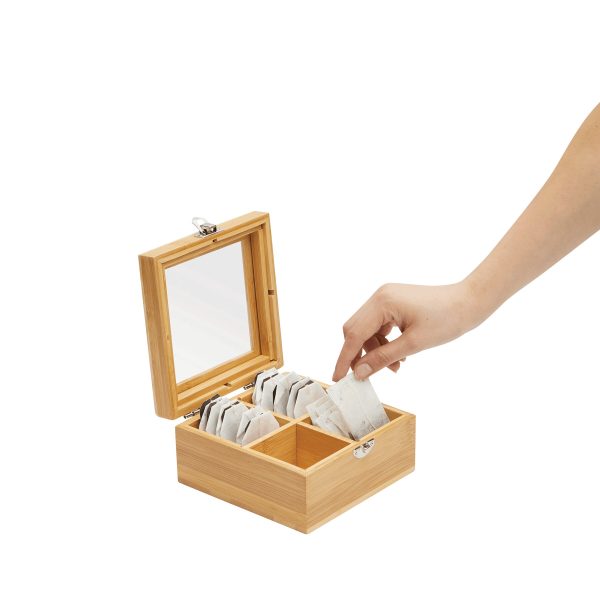 Pojemnik na herbatę ASSORTMENT z 4 oddzielnymi przegródkami. P106591I