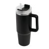 Próżniowy kubek do picia DRINK DELUXE. P106449I czarny