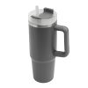 Próżniowy kubek do picia DRINK DELUXE. P106449I szary