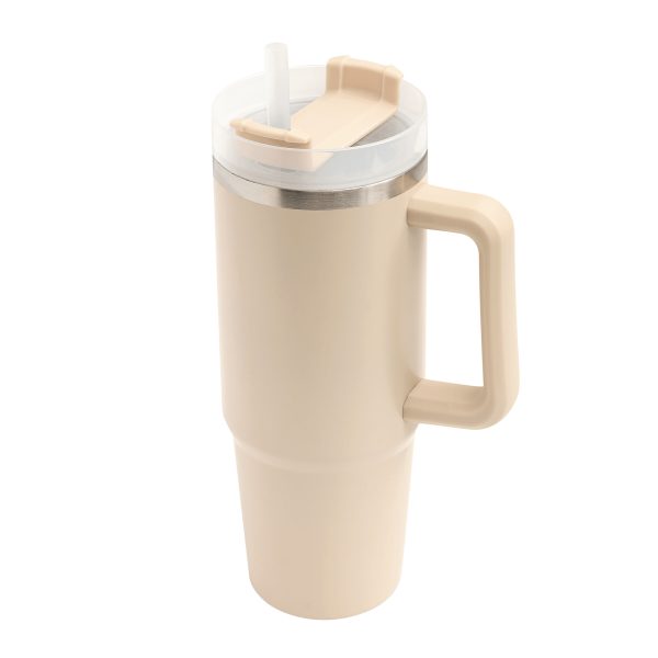 Próżniowy kubek do picia DRINK DELUXE. P106449I beżowy