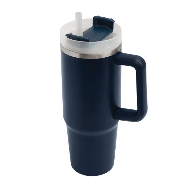 Próżniowy kubek do picia DRINK DELUXE. P106449I granatowy