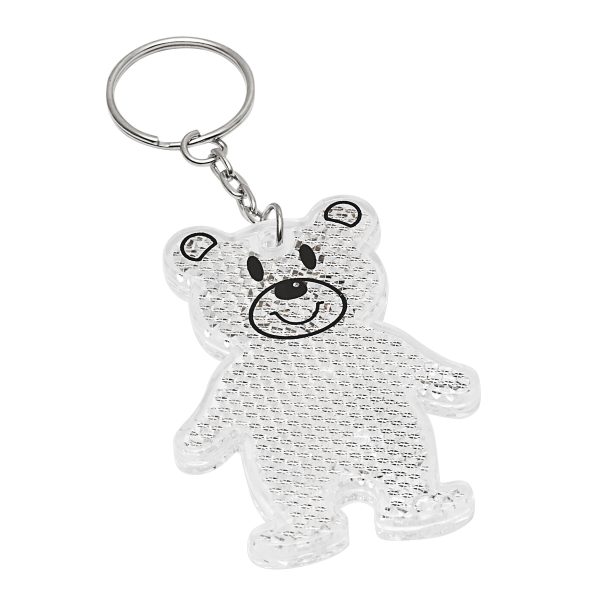 Brelok odblaskowy TEDDY P003763I biały