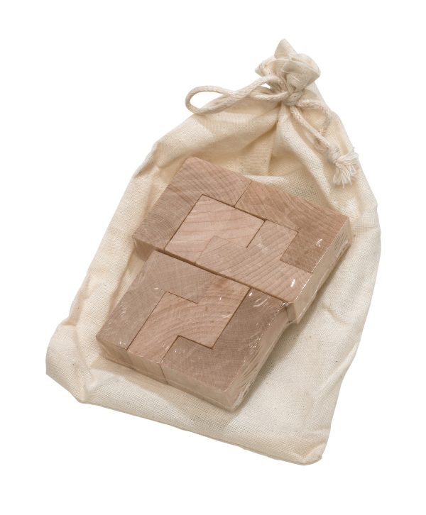 Trójwymiarowe puzzle drewniane CRAZY CUBE P003641I