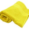 Ręcznik frotte bawełniany - 70×140 cm P119457D żółty