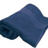 Ręcznik frotte bawełniany - 70×140 cm P119457D ciemnoniebieski