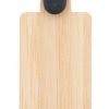 Bambusowy brelok - żeton do wózka P113598D