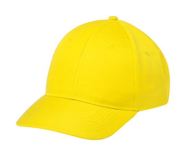 Czapka z daszkiem P120201D żółty