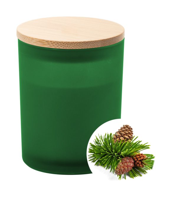 świeca zapachowa sosnowa P117179D zielony