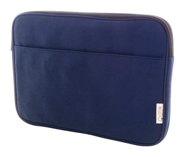 Torba na laptopa z płótno z recyklingu P118476D ciemnoniebieski