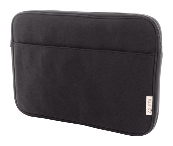Torba na laptopa z płótno z recyklingu P118476D czarny