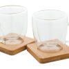 Szklany zestaw do espresso / filiżanki P114639D