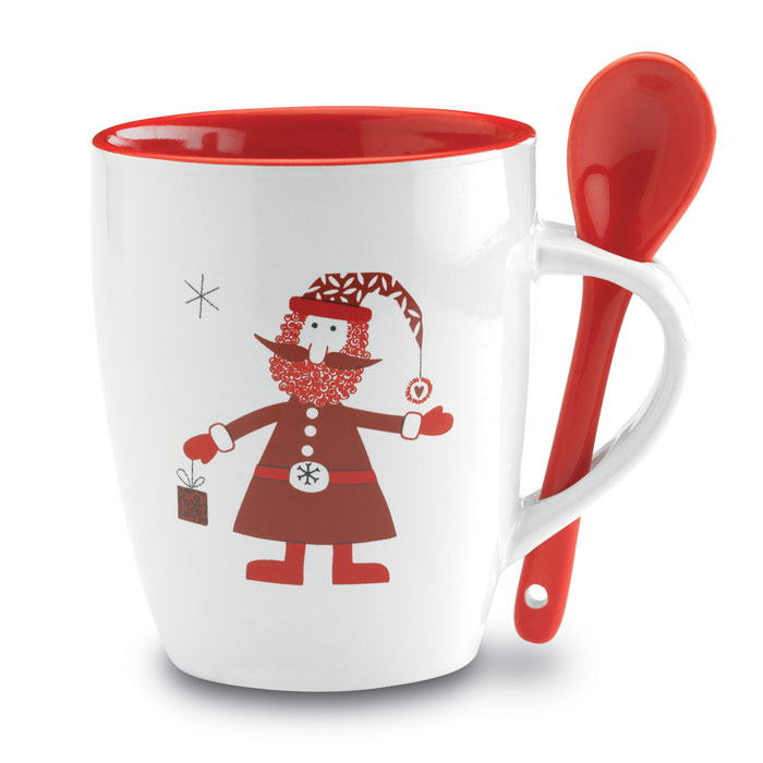 Kubek z łyżeczką 250ml P016726O MI-CX1304-99