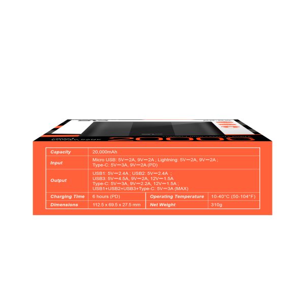 POWER BANK SILICON POWER QS55 20000 MAH P110025G