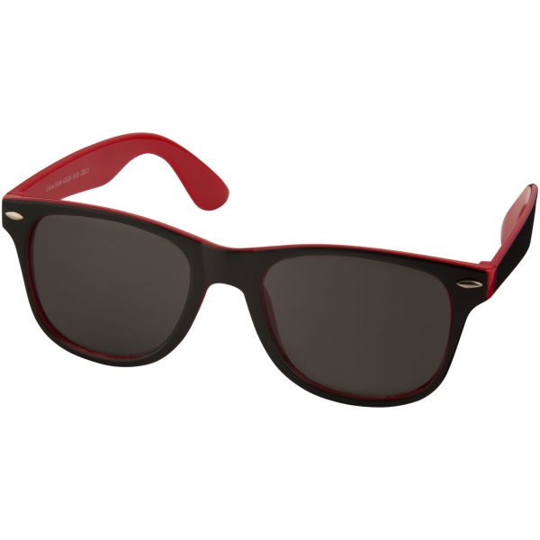 Okulary przeciwsłoneczne Sun Ray z dwoma kolorowymi wstawkami P067761C czerwony / czarny