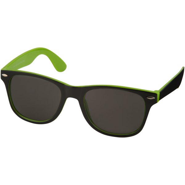 Okulary przeciwsłoneczne Sun Ray z dwoma kolorowymi wstawkami P067761C limonka / czarny