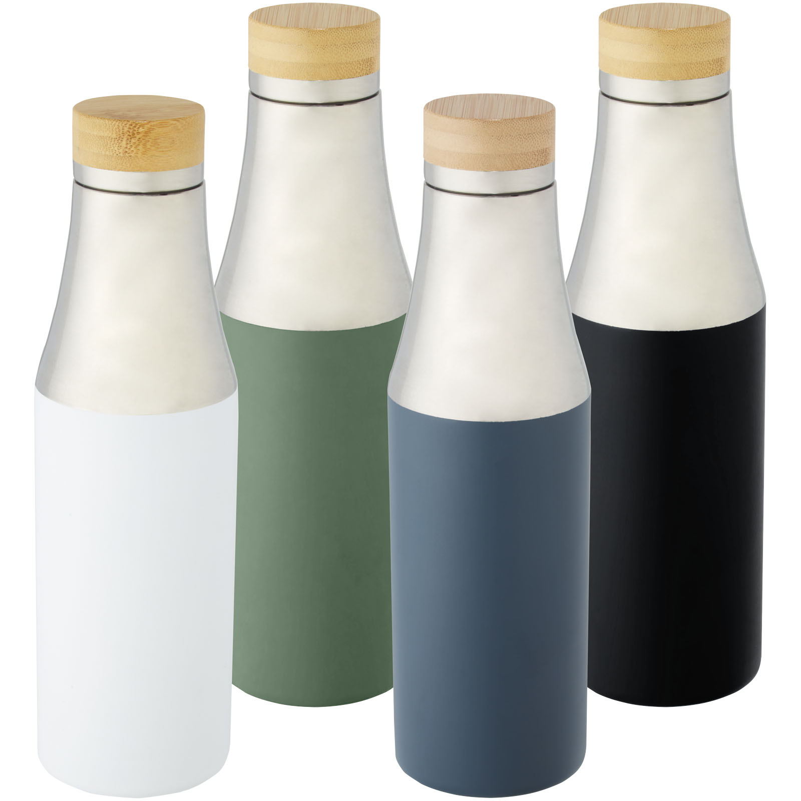 Hulan miedziana, próżniowo izolowana butelka o pojemności 540 ml z bambusową pokrywką P074151C PFC-100667-W