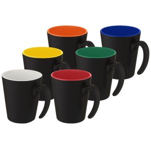 Kubek ceramiczny Oli o pojemności 360 ml z uchwytem P074967C PFC-100687-W