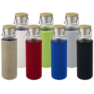 Szklana butelka Thor o pojemności 660 ml z neoprenowym pokrowcem P074841C PFC-100696-W