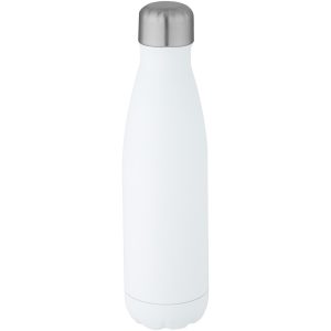 Cove butelka o pojemności 500 ml wykonana ze stali nierdzewnej z recyklingu z miedzianą izolacją próżniową posiadająca certyf P076946C PFC-100790-W