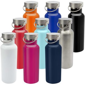 Thor butelka na wodę o pojemności 500 ml wykonana ze stali nierdzewnej z certyfikatem RCS P098746C PFC-100819-W