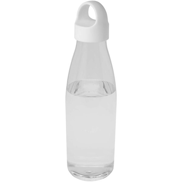 Bergen butelka na wodę o pojemności 800 ml z tworzyw sztucznych pochodzących z recyklingu P099908C przezroczysty bezbarwny